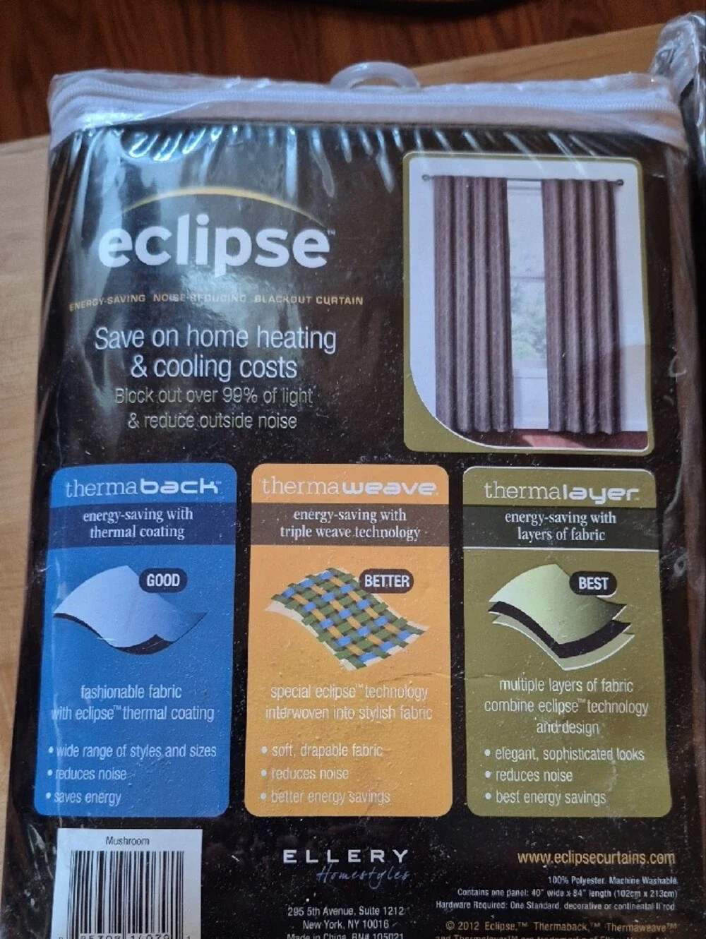 Eclipse Textured Diamond Blackout Curtain Panel Pair